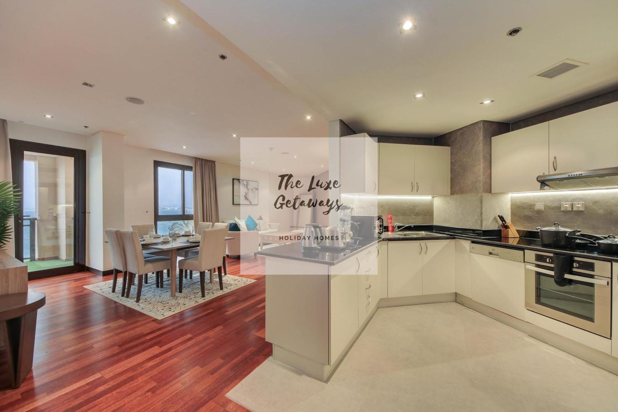 Luxe Getaways Royal Amwaj Palm Jumeirah Resort Apartment Holiday Home Dubai Exteriör bild