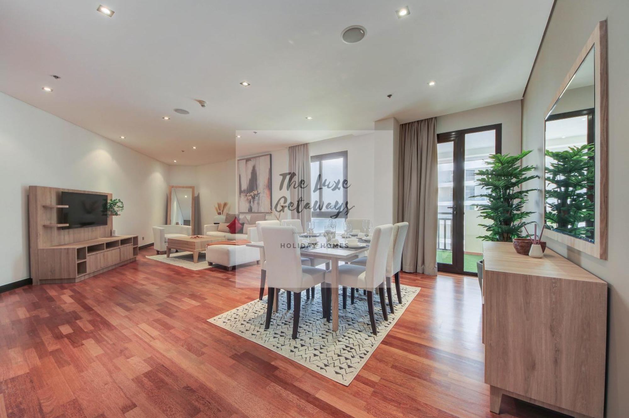 Luxe Getaways Royal Amwaj Palm Jumeirah Resort Apartment Holiday Home Dubai Exteriör bild