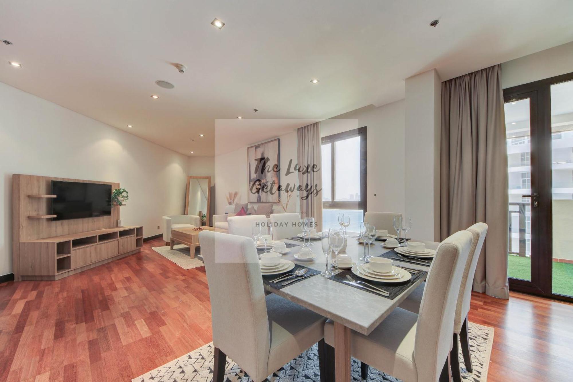 Luxe Getaways Royal Amwaj Palm Jumeirah Resort Apartment Holiday Home Dubai Exteriör bild