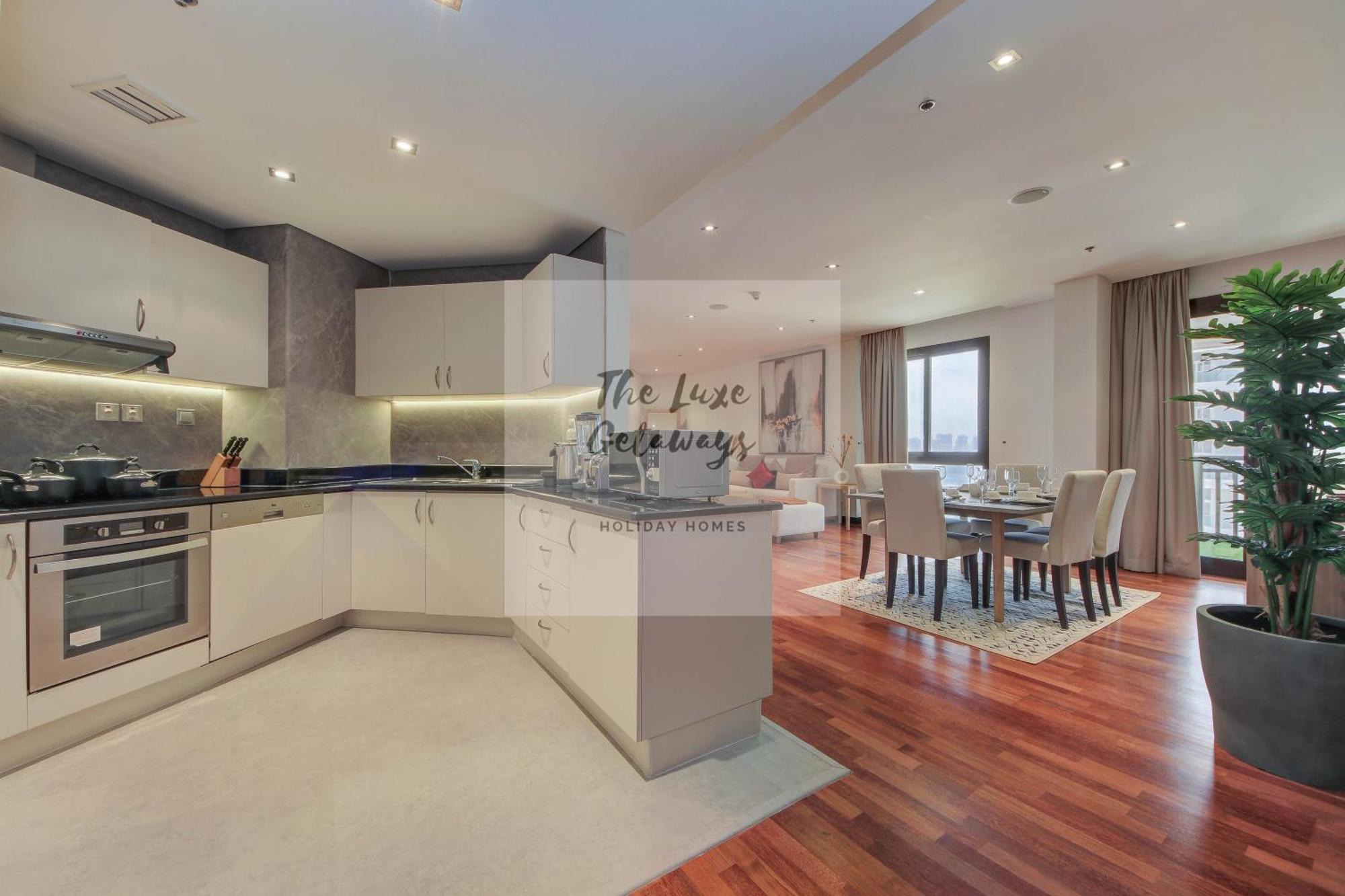 Luxe Getaways Royal Amwaj Palm Jumeirah Resort Apartment Holiday Home Dubai Exteriör bild