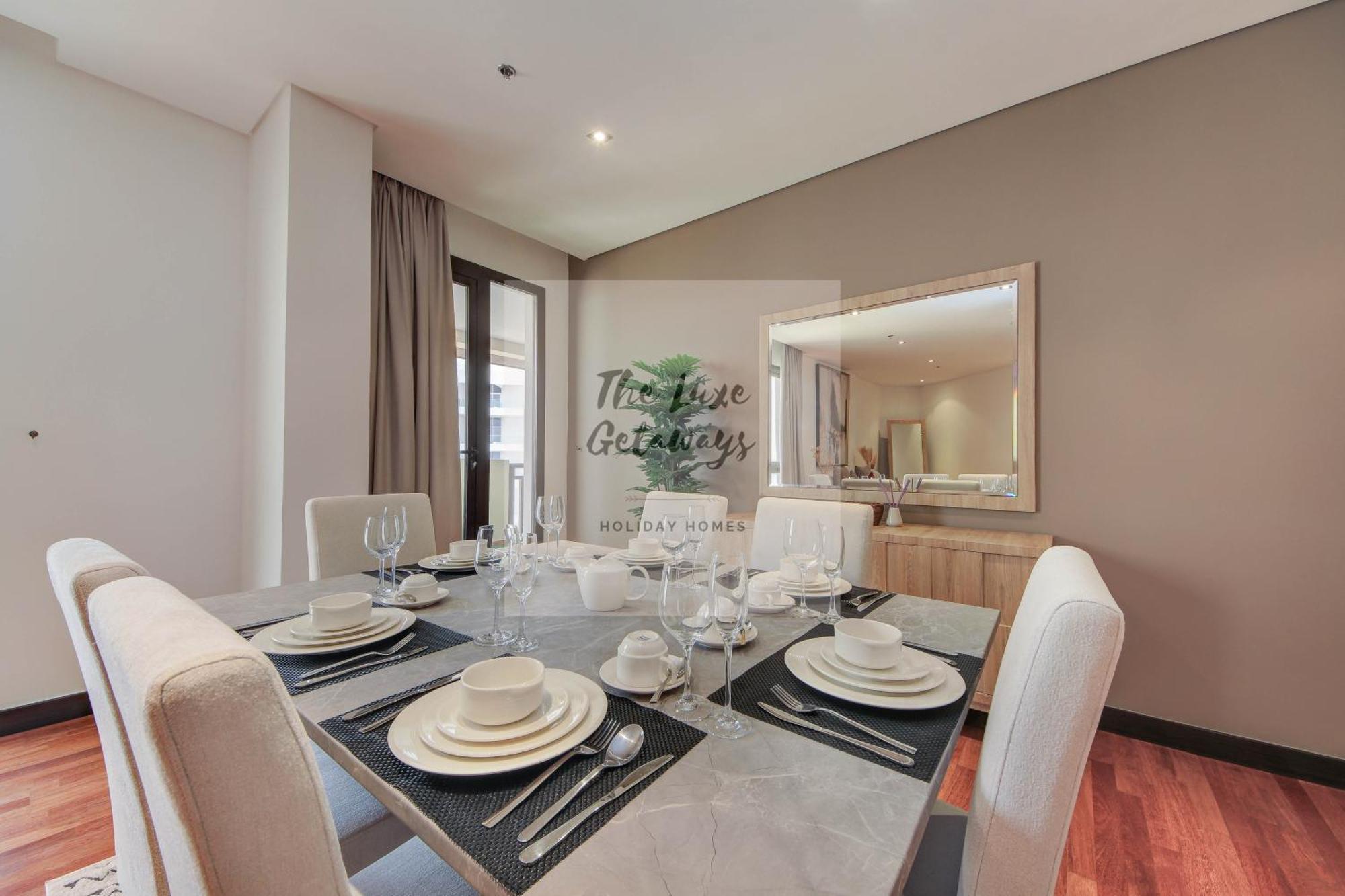 Luxe Getaways Royal Amwaj Palm Jumeirah Resort Apartment Holiday Home Dubai Exteriör bild