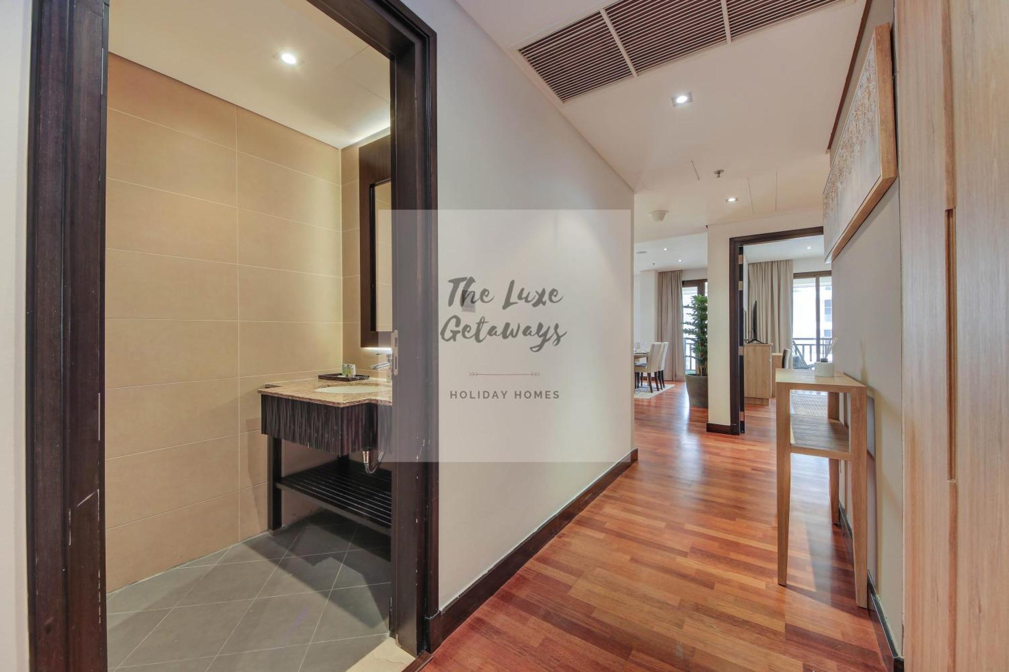 Luxe Getaways Royal Amwaj Palm Jumeirah Resort Apartment Holiday Home Dubai Exteriör bild